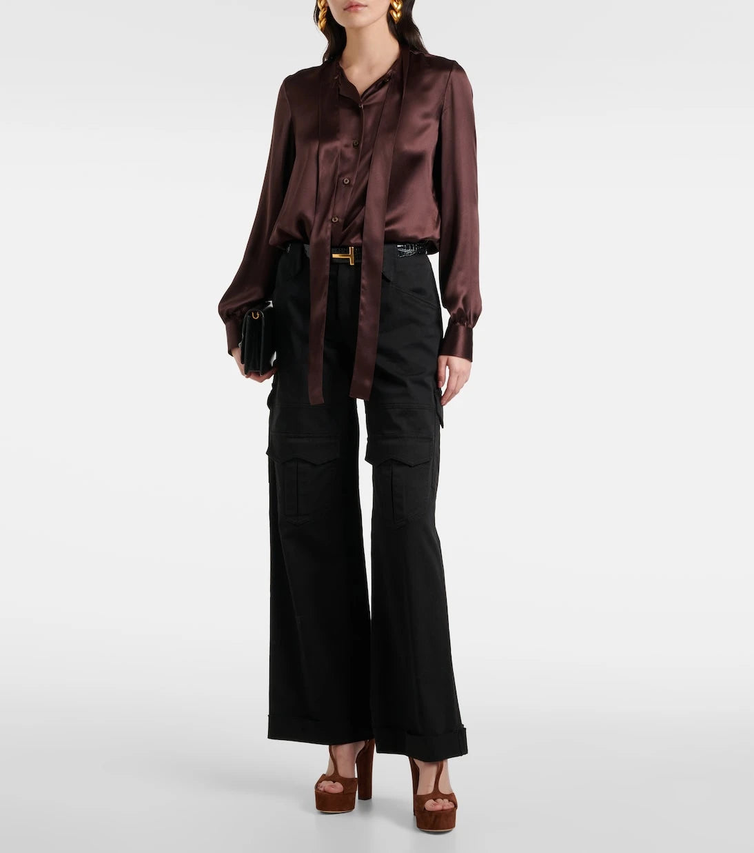 Tom Ford - Angelina 130 suede platform sandals