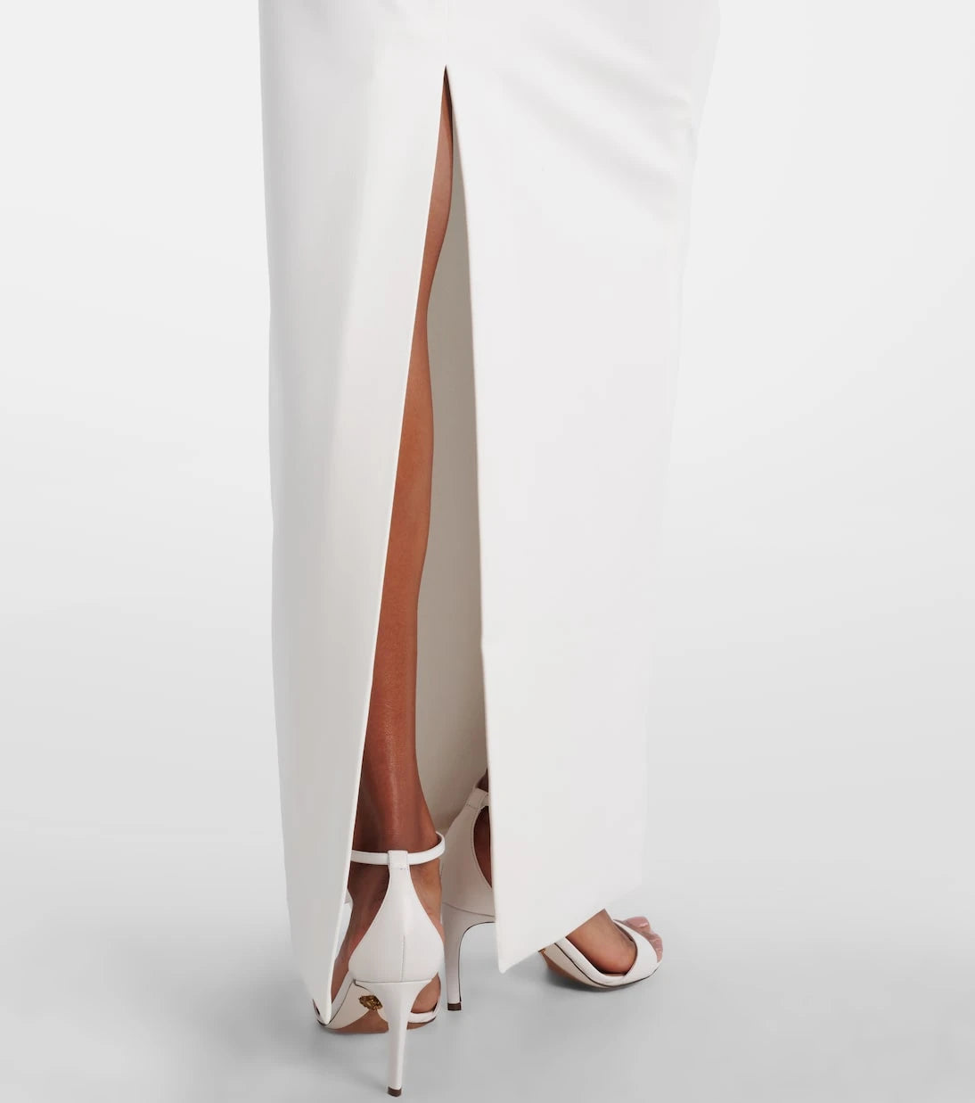 Solace London - Kori satin-trimmed gown