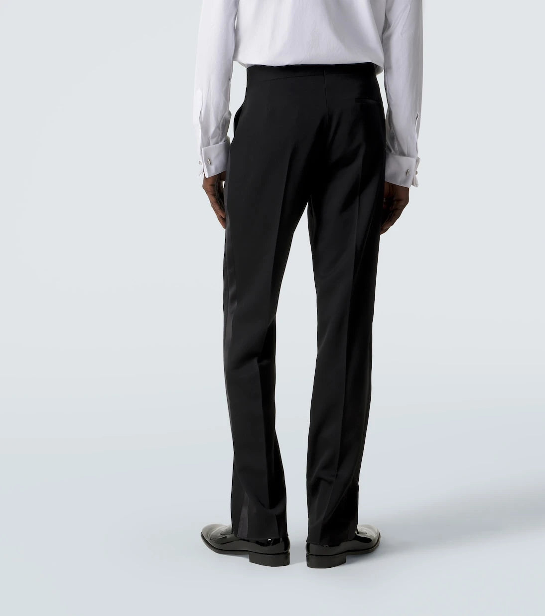 Burberry - Wool grain de poudre tuxedo pants