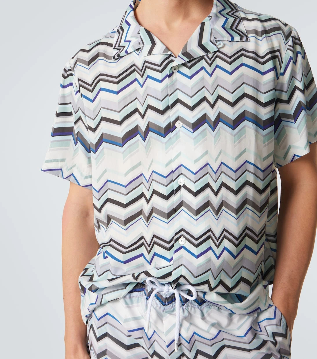 Missoni - Zikzak bowling gömleği