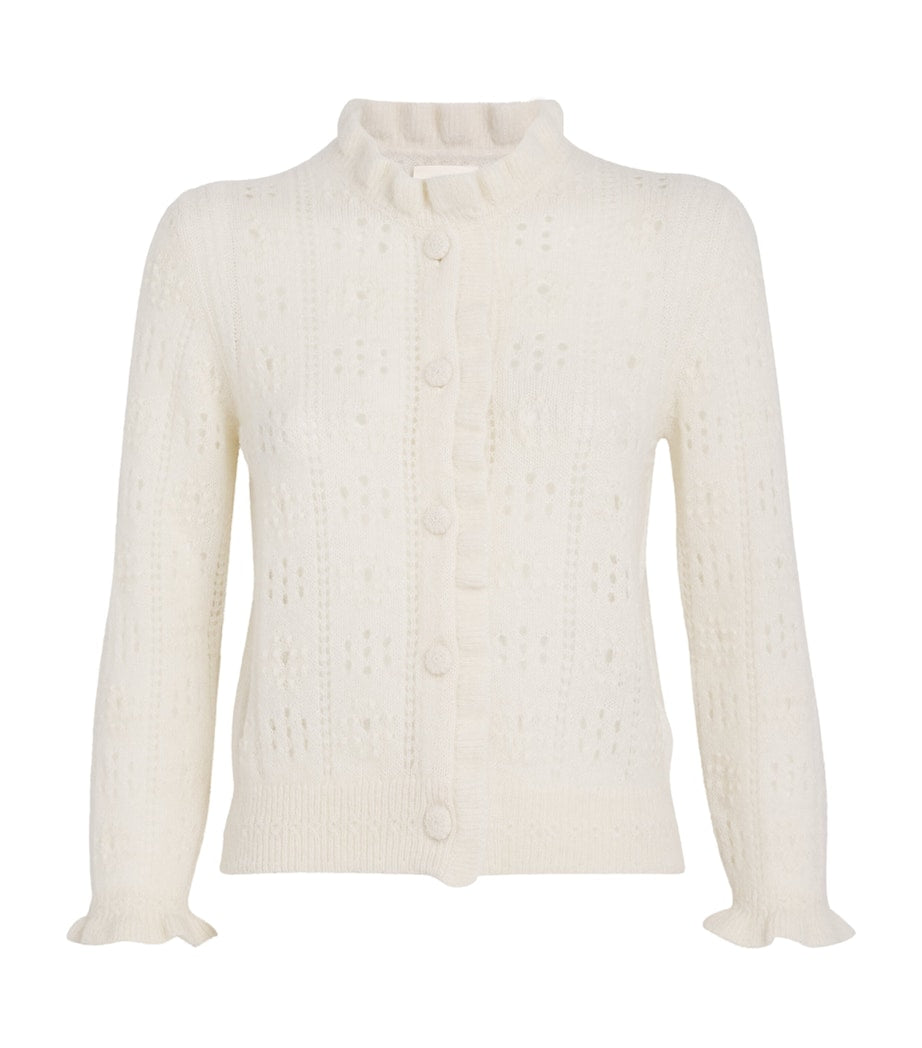 DÔEN Ivory Alpaca-Blend Claudie Cardigan