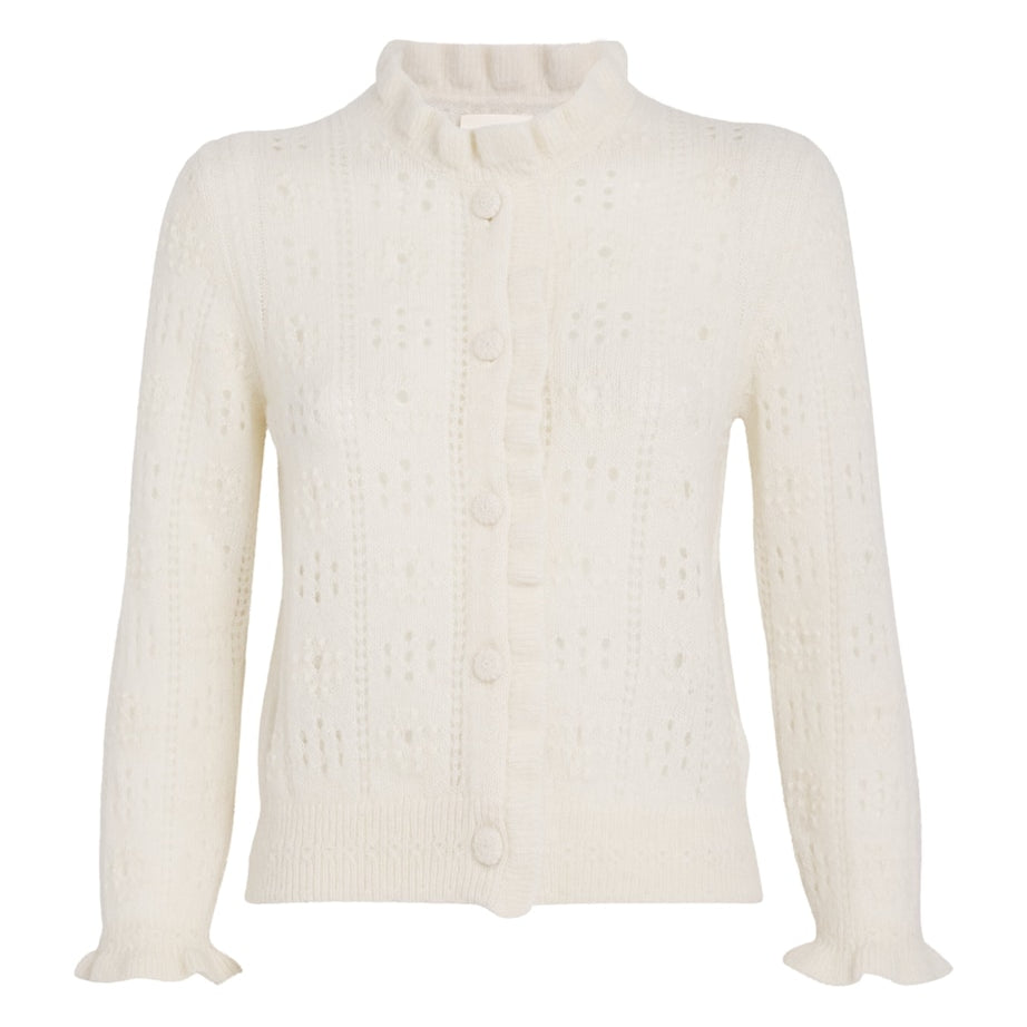 DÔEN Ivory Alpaca-Blend Claudie Cardigan