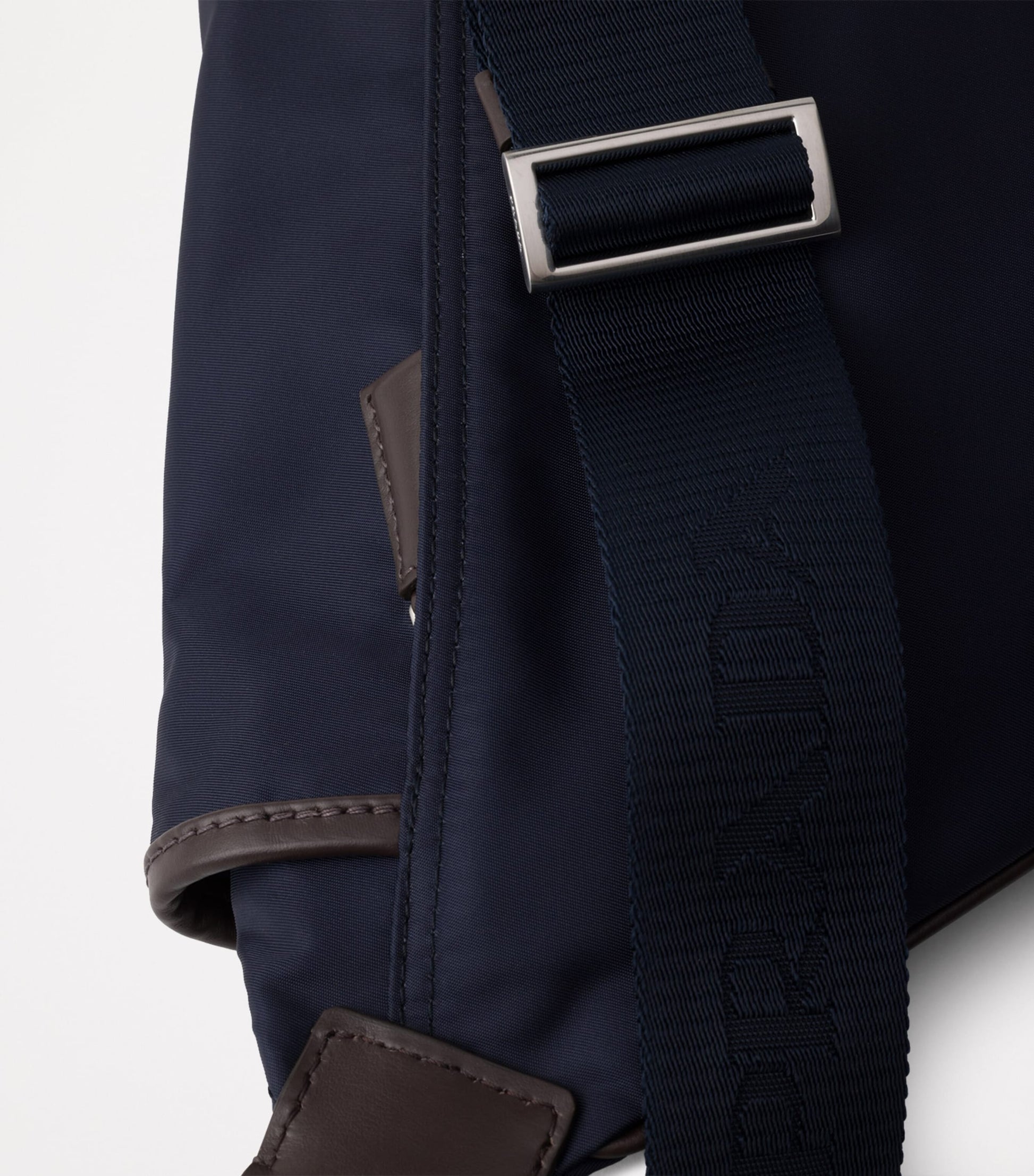 Small Re-Nylon and Leather Cross-Body Bag