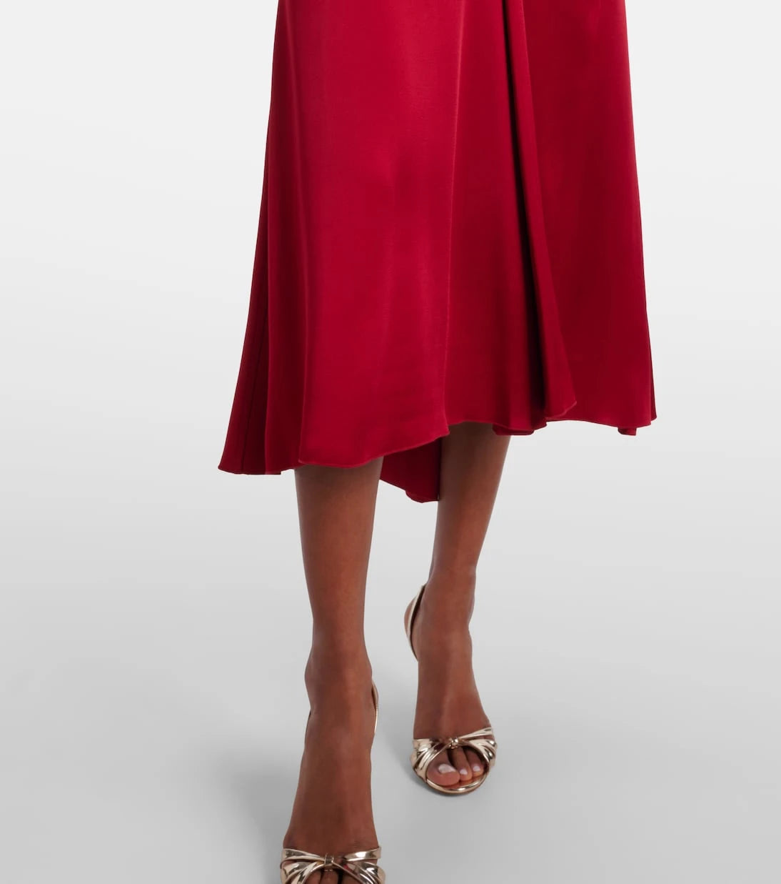Victoria Beckham - Gathered satin midi dress