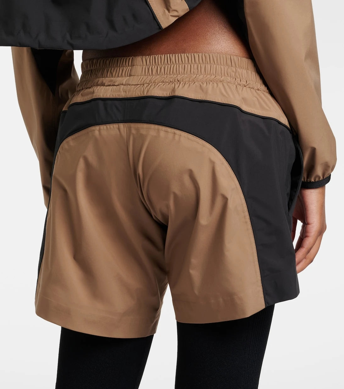 Balenciaga - Colorblocked taffeta shorts
