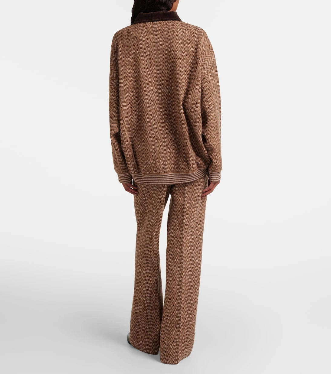 Missoni - Zigzag low-rise bootcut pants