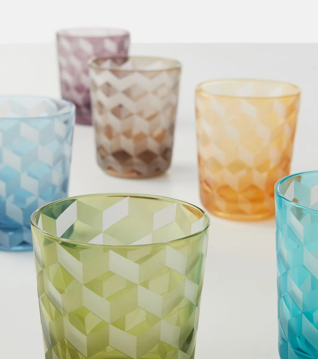 Polspotten - Blocks set of 6 tumblers