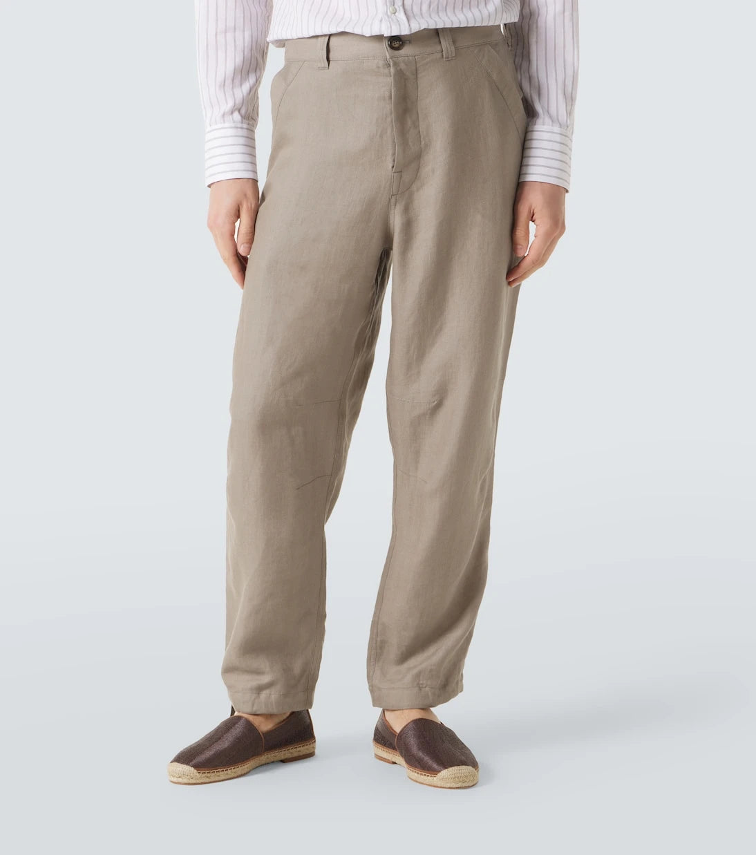 Brunello Cucinelli - Linen straight pants