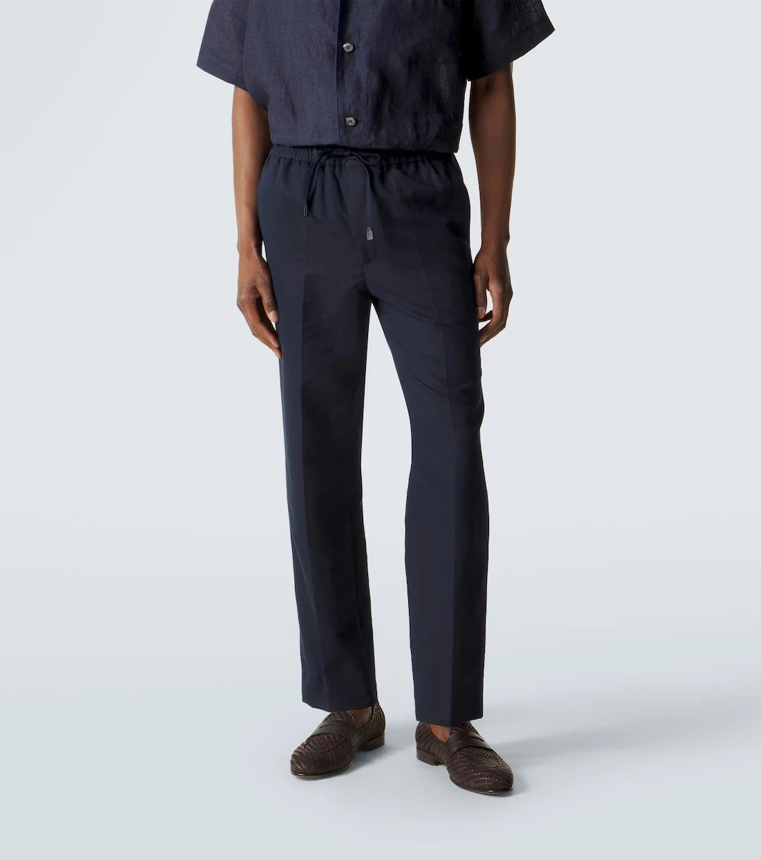 Brioni - Asolo linen and cotton straight pants