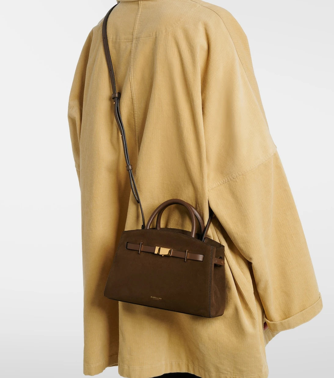 DeMellier - Hudson Small suede top-handle bag