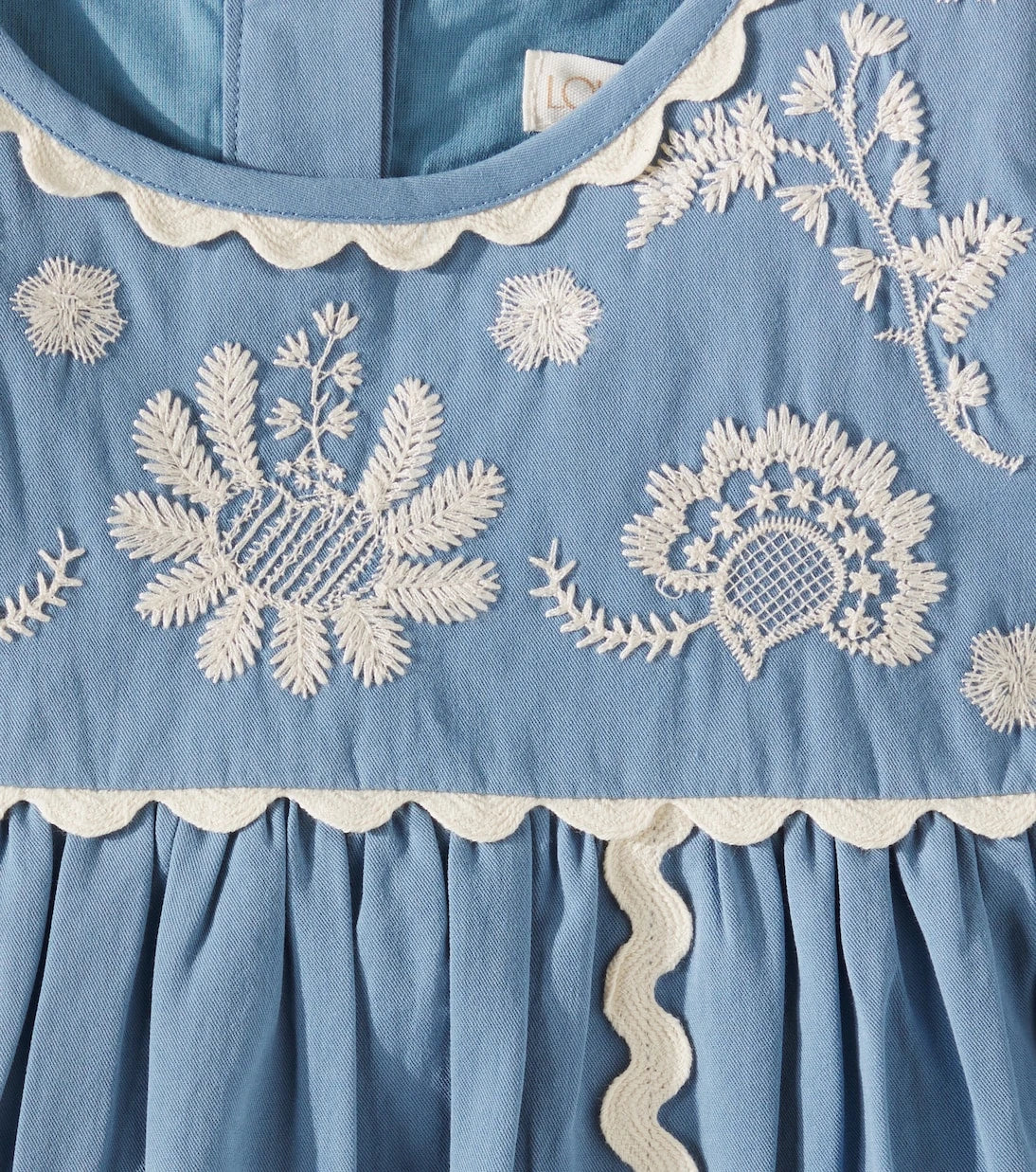 Louise Misha - Linoa embroidered cotton dress