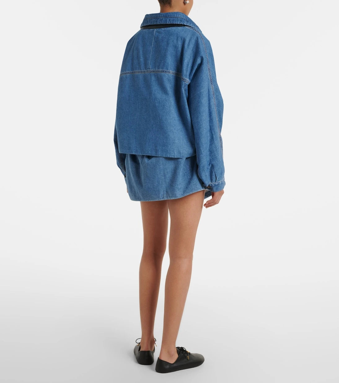 Loewe - Double L denim miniskirt
