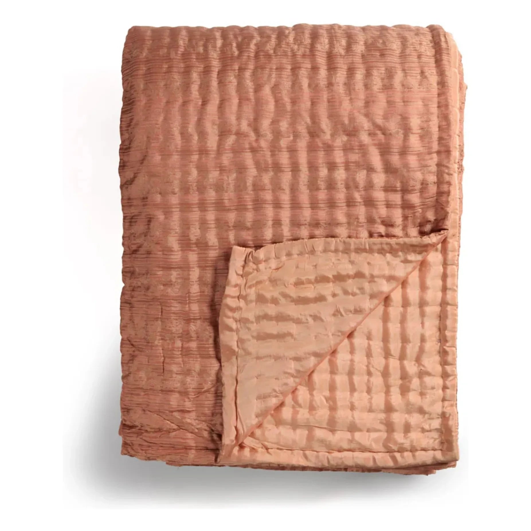 Le Monde Sauvage - Ritournelle silk throw | Blush