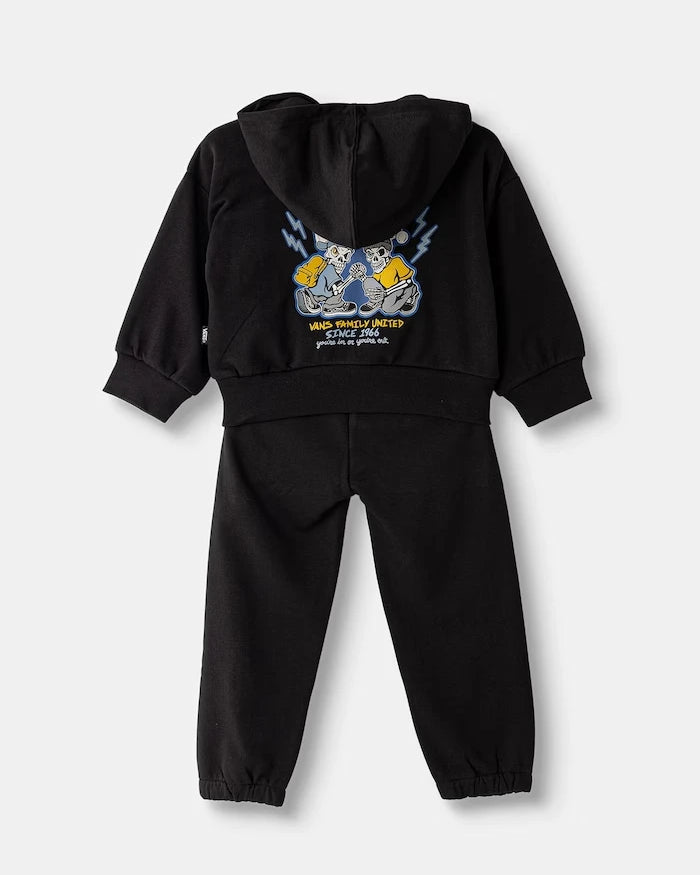 Vans pamuklu çocuk eşofman takımı Checker Bros FZ Set