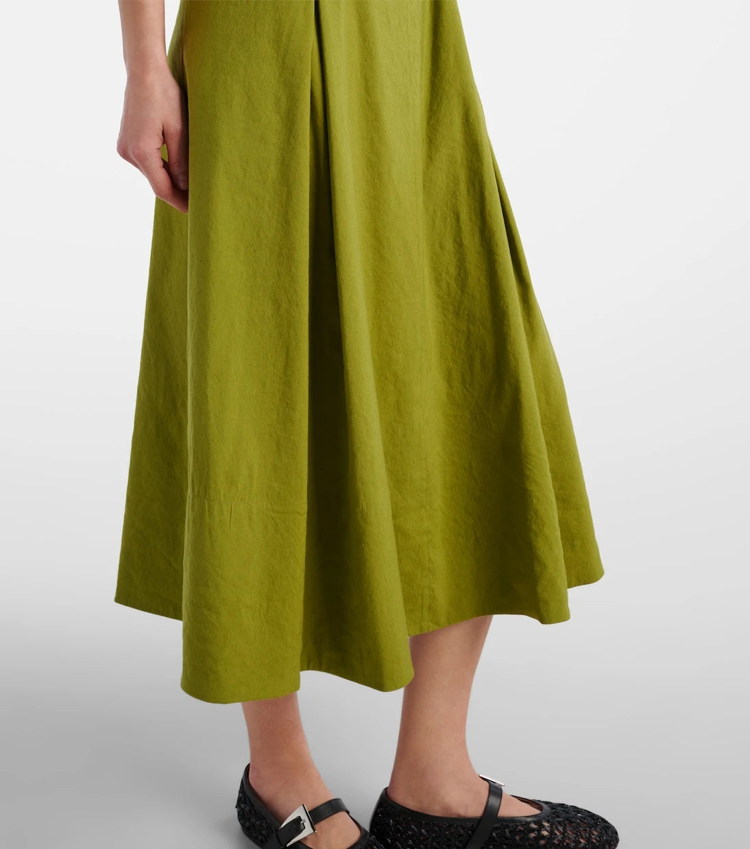 Vince - Linen-blend midi dress
