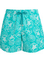Turtle Print Moorea Swim Shorts
