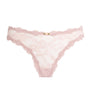 Skims Pink Stretch-Lace Dipped Thong