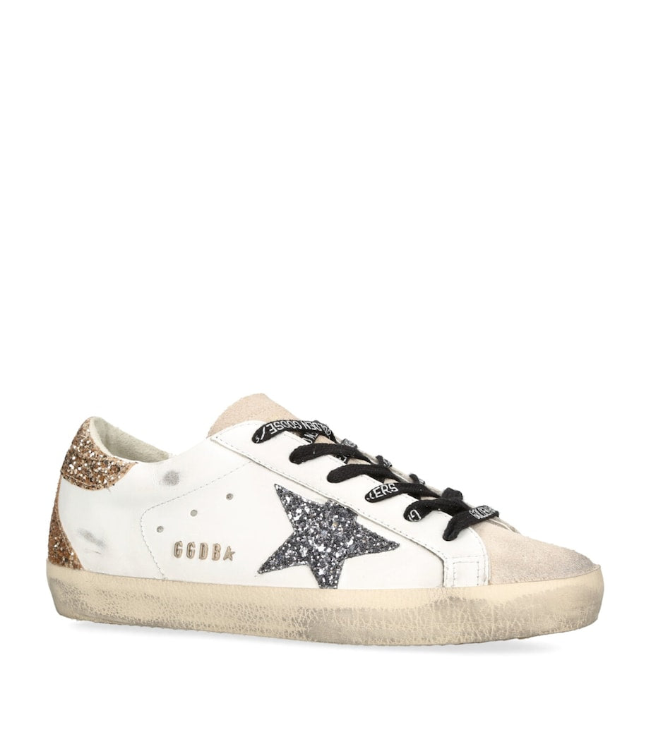 White Leather Super-Star Sneakers