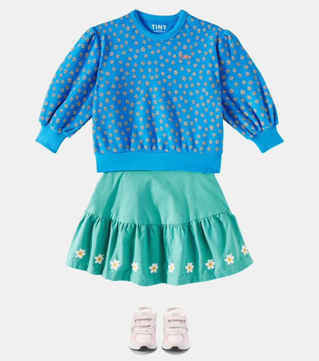Tinycottons - Daisies floral cotton terry sweatshirt