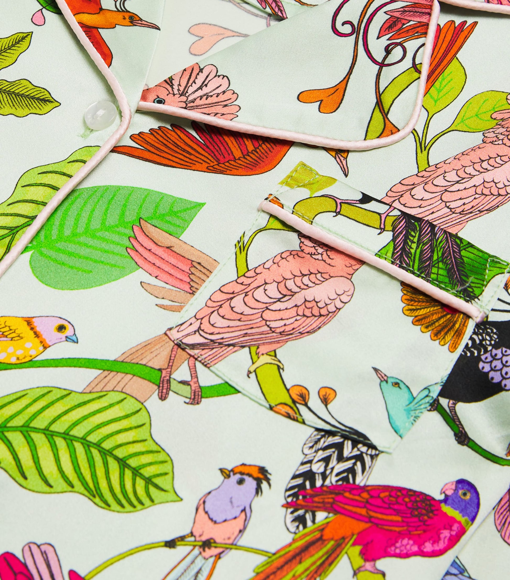 KAREN MABON KIDS Stretch-Silk Birds of a Feather Print Pyjama Set (2-13 Years)