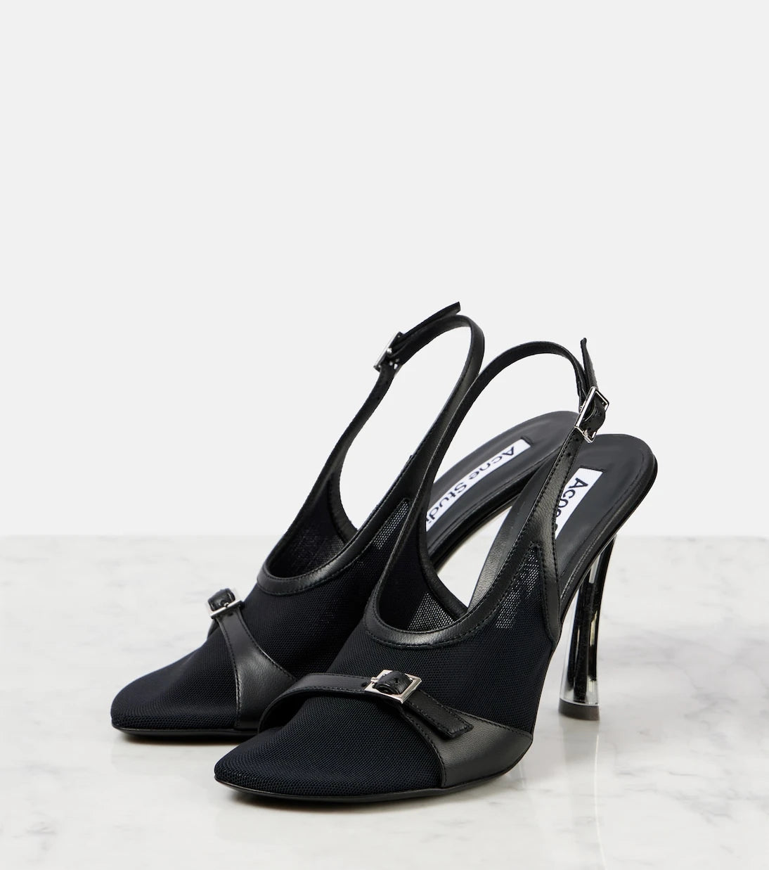 Acne Studios - Beba mesh slingback pumps