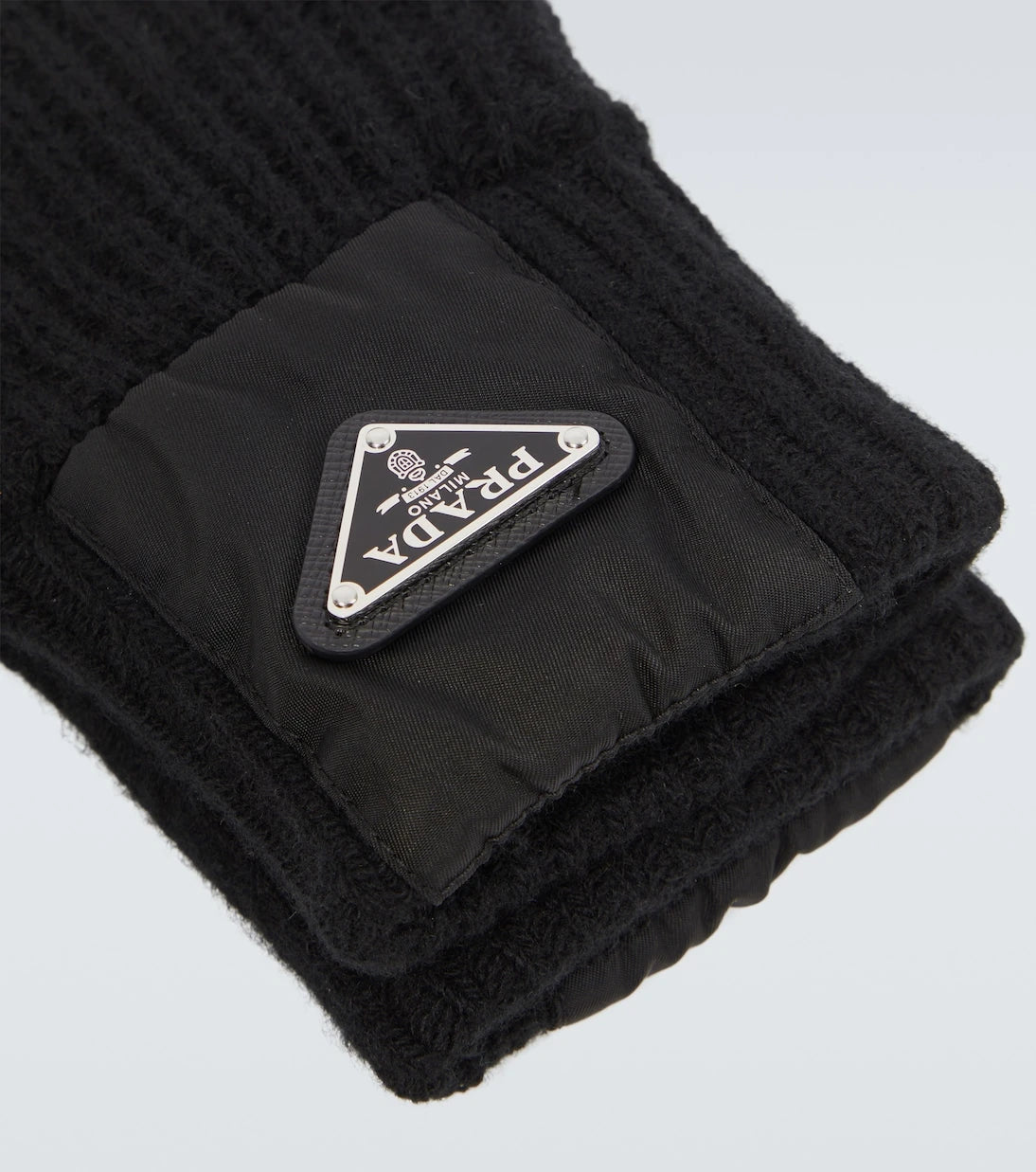 Prada - Ribbed-knit wool and cashmere gloves