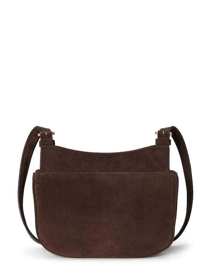 Lauren Ralph Lauren kadın süet crossbody çanta