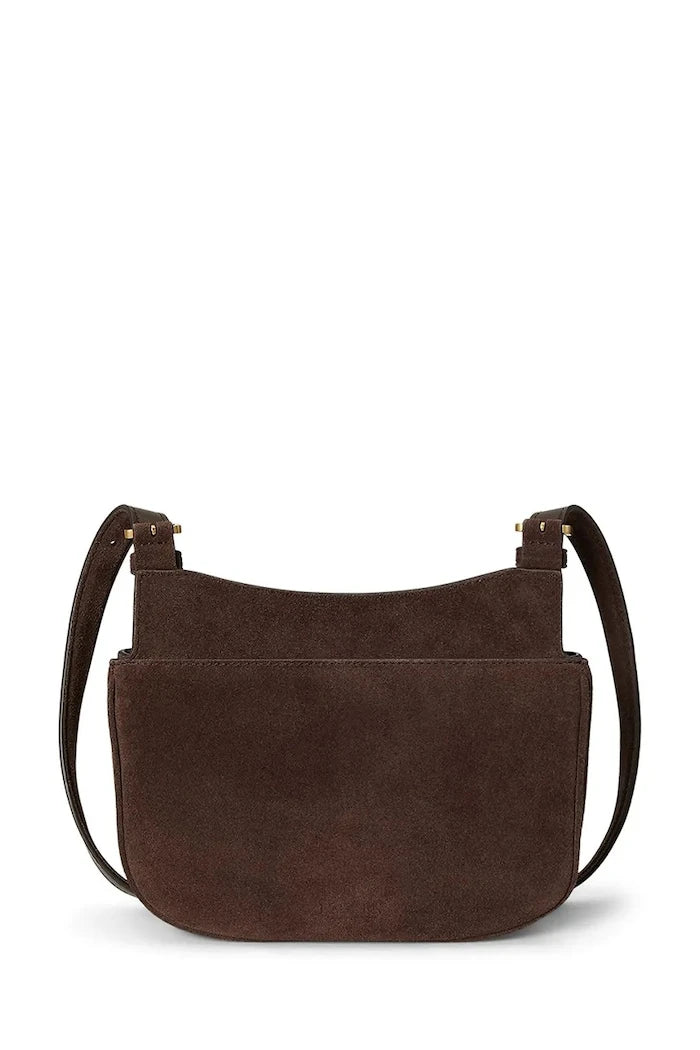 Lauren Ralph Lauren kadın süet crossbody çanta