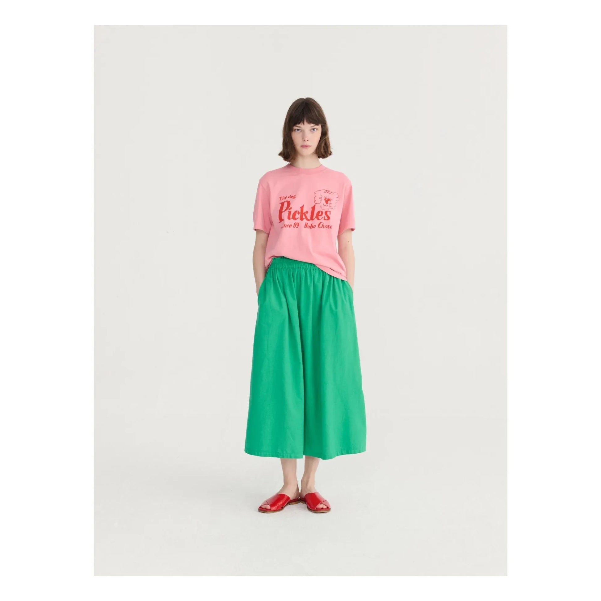 Bobo Choses - Flared Skirt Organic Cotton | Green