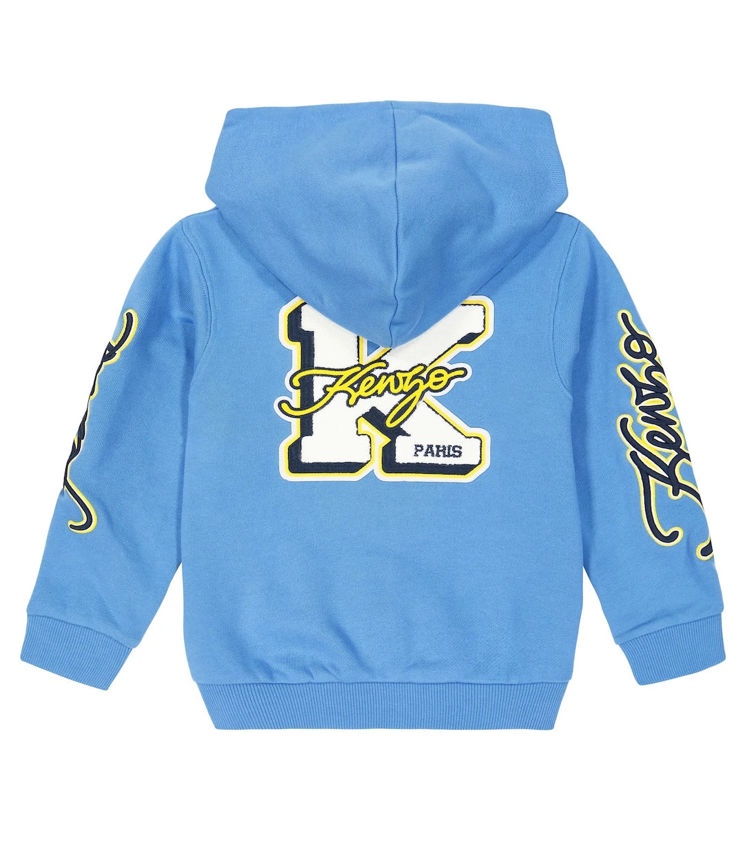 Kenzo Kids - Logo appliqué cotton hoodie