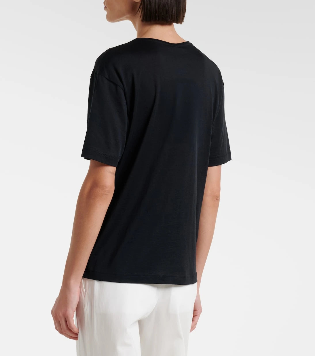 Toteme - Cotton and silk jersey T-shirt