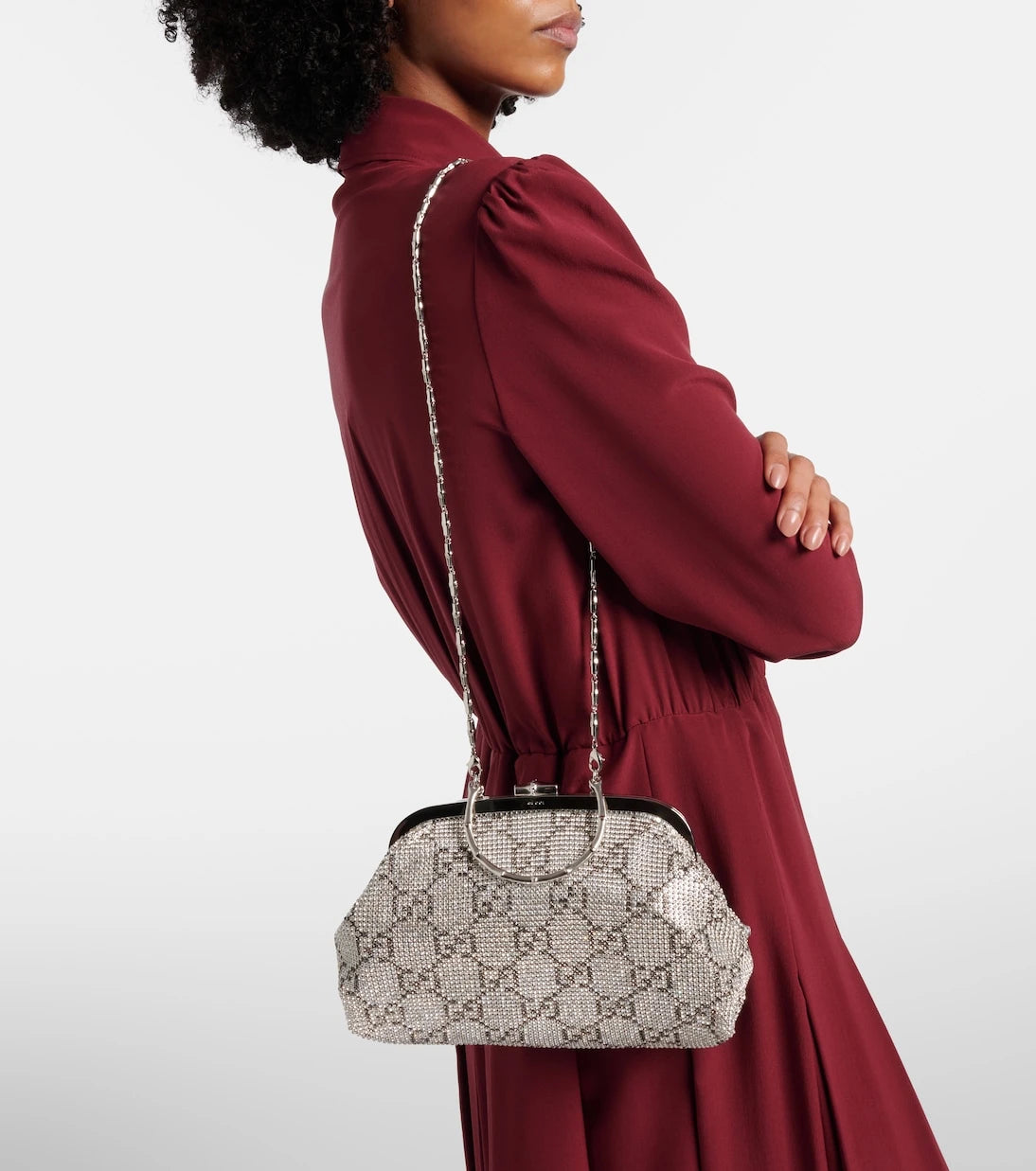 Gucci - Evening Medium crystal-embellished clutch