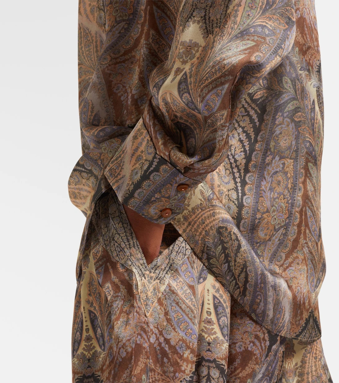 Zimmermann - Hypnotic paisley silk satin shirt