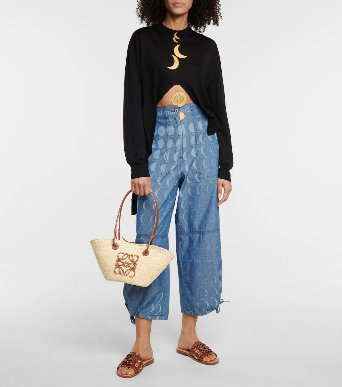 Loewe - Paula's Ibiza Anagram Small basket bag