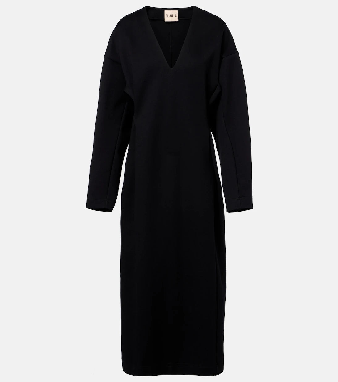 Plan C - Cotton-blend midi dress