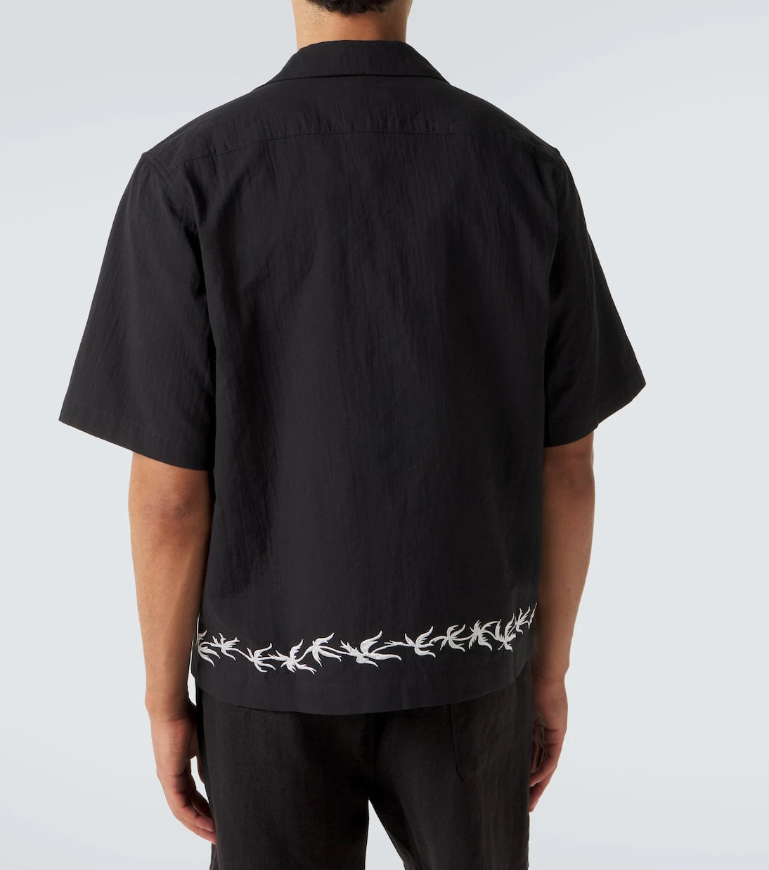 Commas - Embroidered bowling shirt