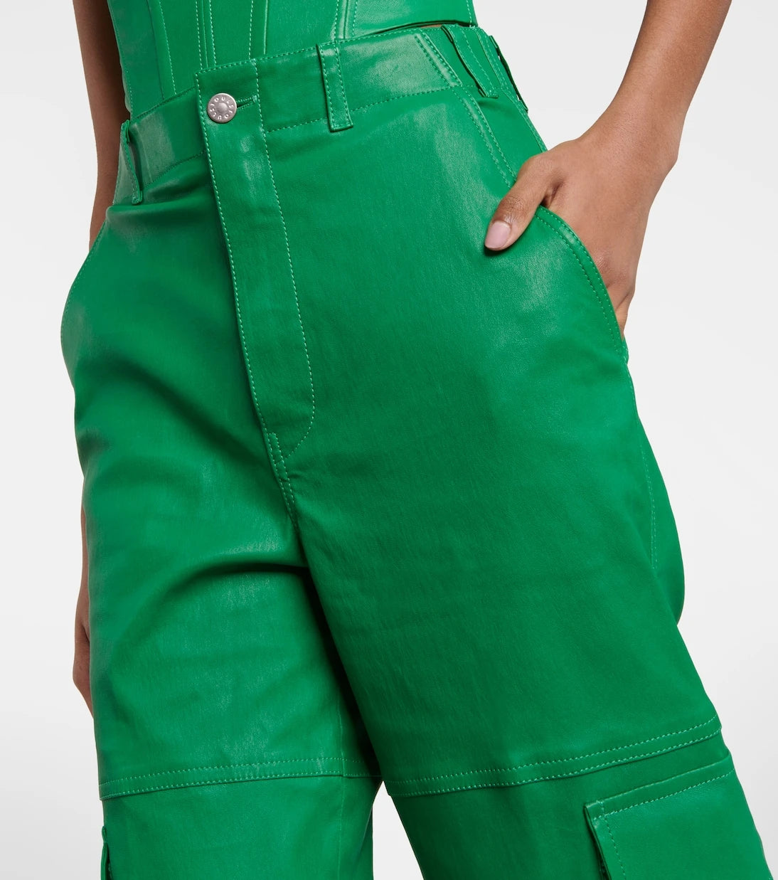 Stouls - Axel leather cargo pants