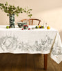 Cotton-Linen Toile de Jouy Tablecloth