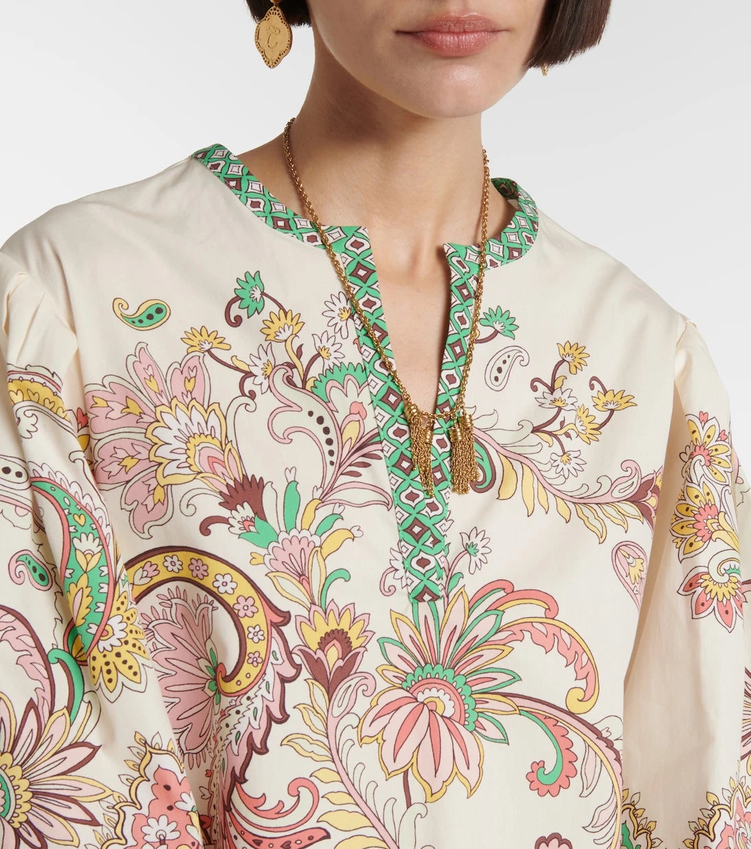Etro - Printed cotton top