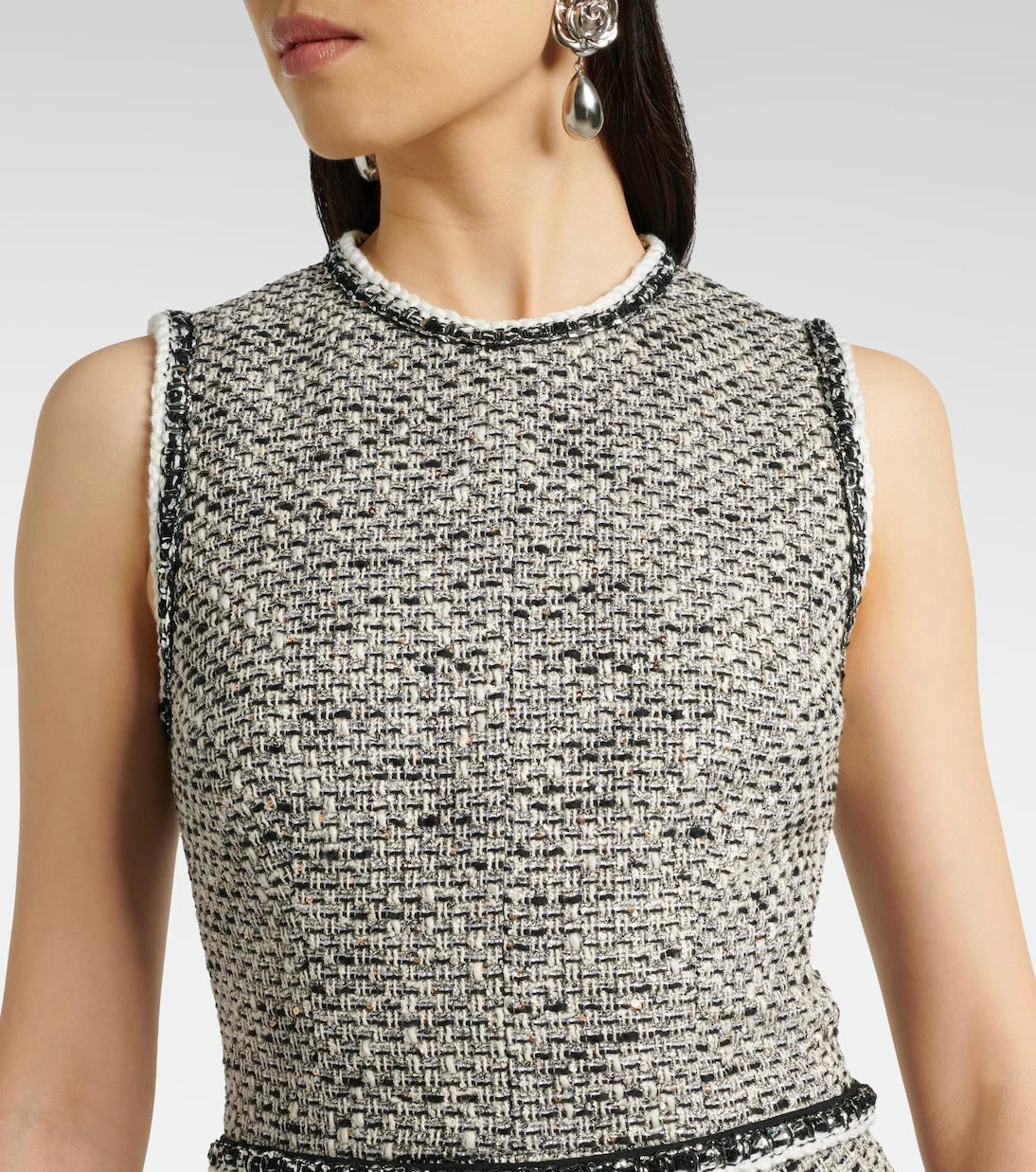 Safiyaa - Andrea tweed midi dress