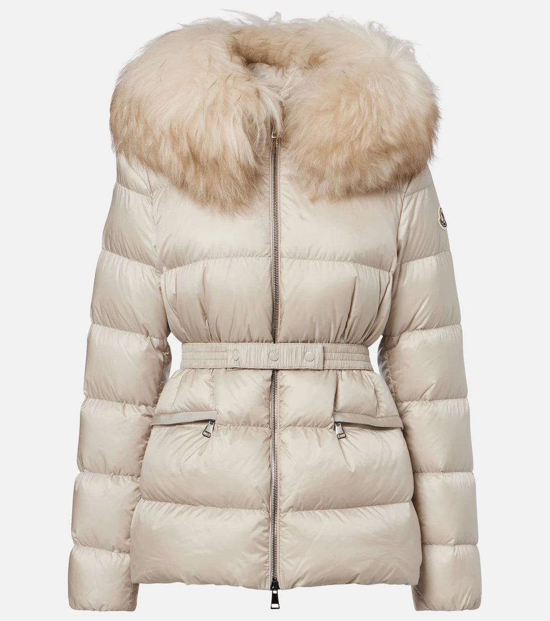 Moncler - Boed shearling-trimmed down jacket