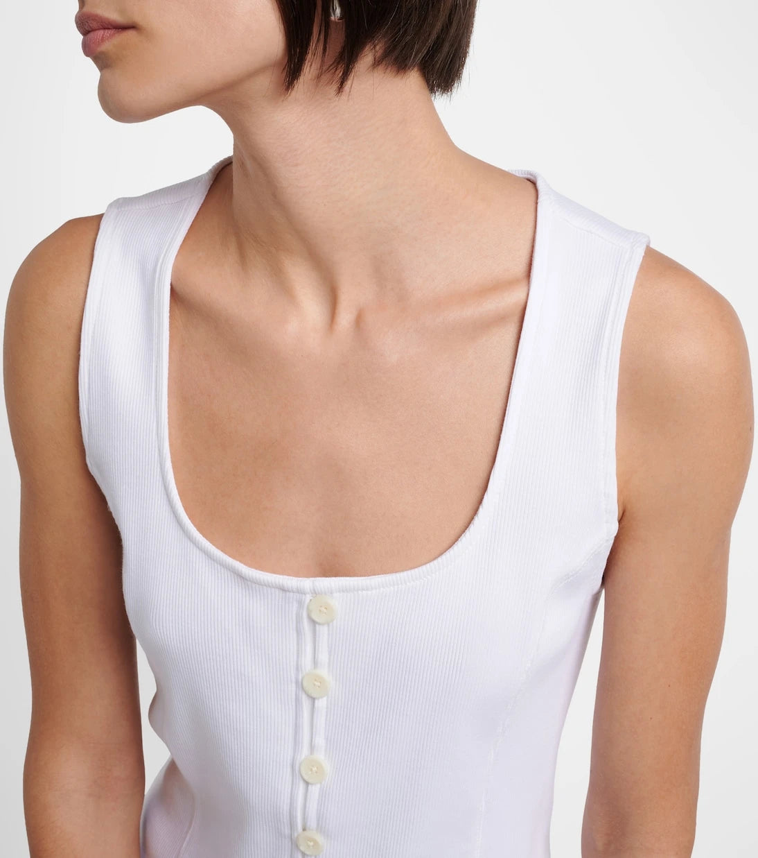 Veronica Beard - Quenby ribbed-knit cotton-blend top