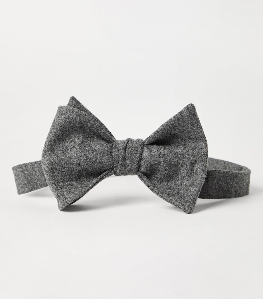 Brunello Cucinelli Wool-Silk Flannel Bow Tie