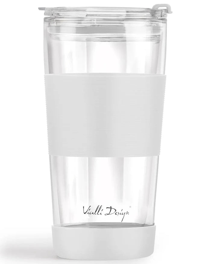 Термочаша със сламка Vialli Design Fuori 600 ml
