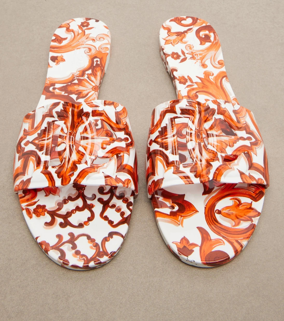 Dolce&Gabbana - Majolica DG rubber slides