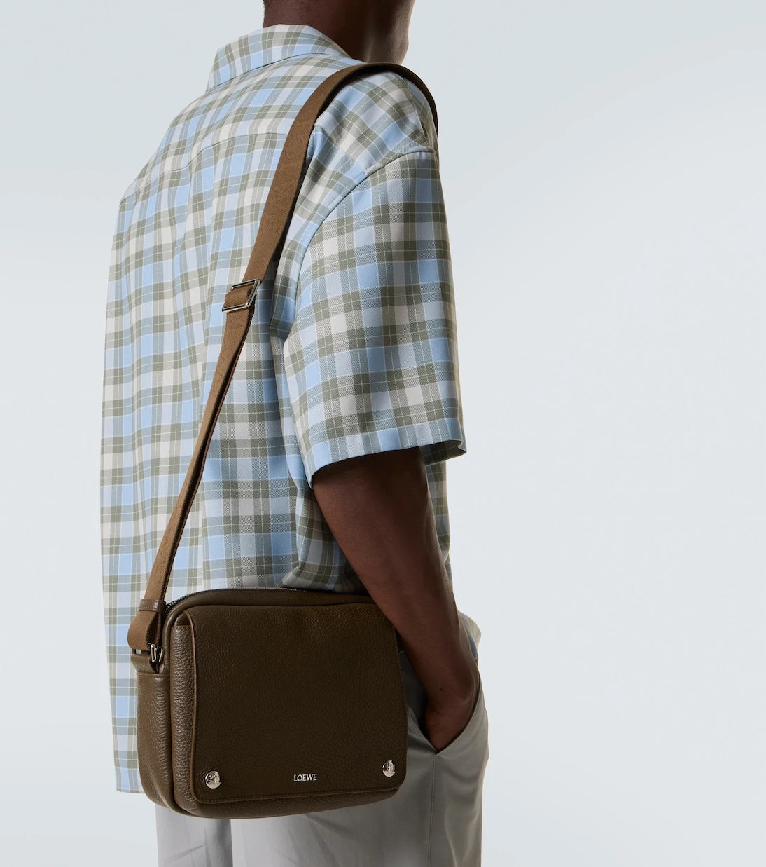 Loewe - Pebble Medium leather messenger bag