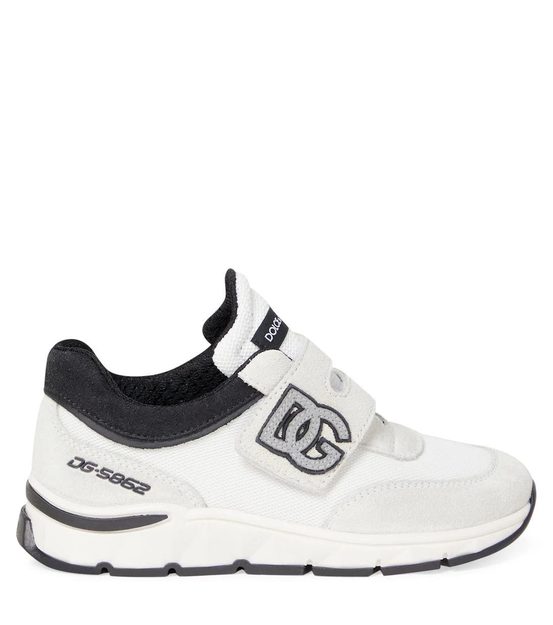 Dolce&Gabbana Kids - DG suede-trimmed sneakers