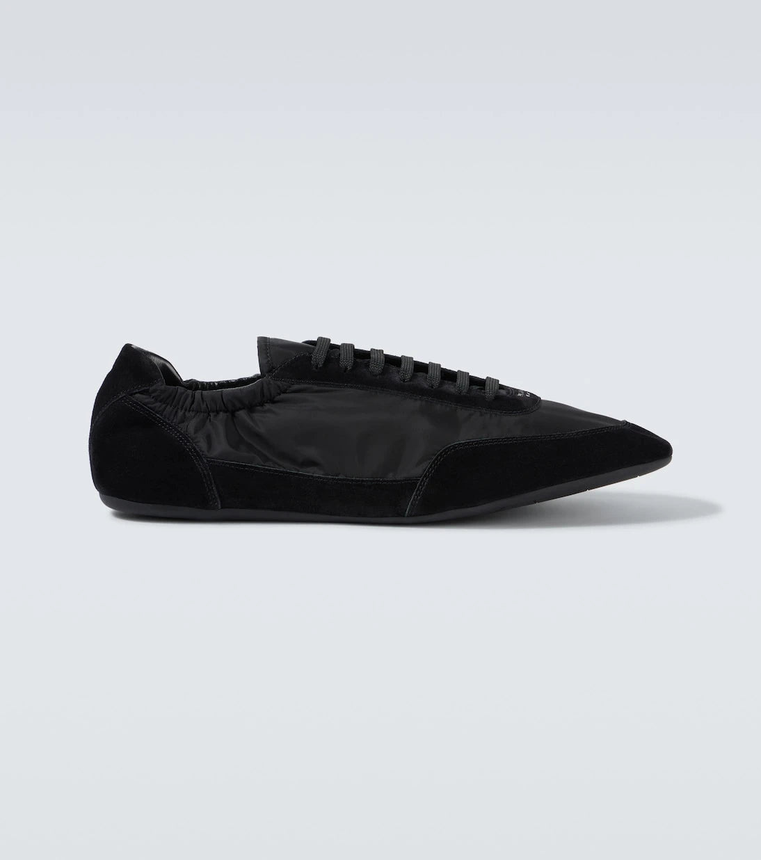 Prada - Collapse Re-Nylon and suede sneakers