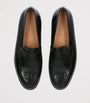 Croc-Embossed Leather Lopez Loafers