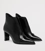 Malone Souliers Black Patent Leather Clara Ankle Boots 70